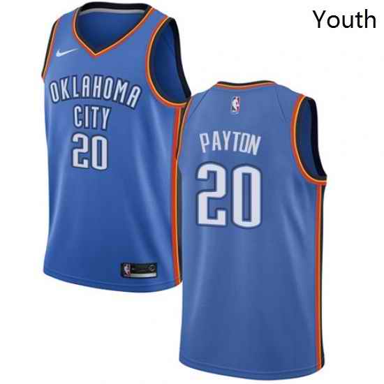 Youth Nike Oklahoma City Thunder 20 Gary Payton Swingman Royal Blue Road NBA Jersey Icon Edition